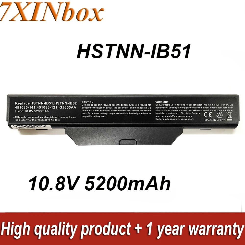 7Xinbox Hstnn-Ib51 10.8V 5200Mah Batteria Per Laptop Per Hp Compaq 550 610 Business Notebook 6720S 6730 6730S 6735S 6820S 6830S