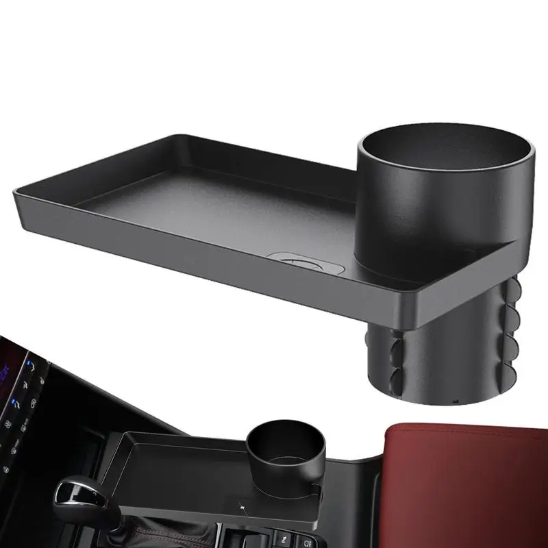 Car Cup Holder Tray Auto Tray Table For Driver Road Trip Essentials Car