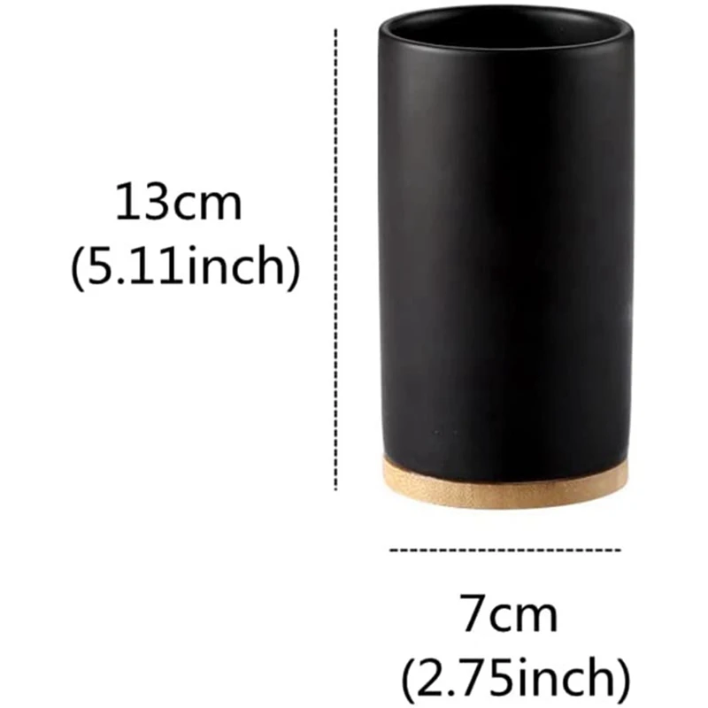 400ml 세라믹 칫솔 텀블러, 욕실 칫솔 컵, 칫솔 및 치약용, 매트 크리에이티브 물컵