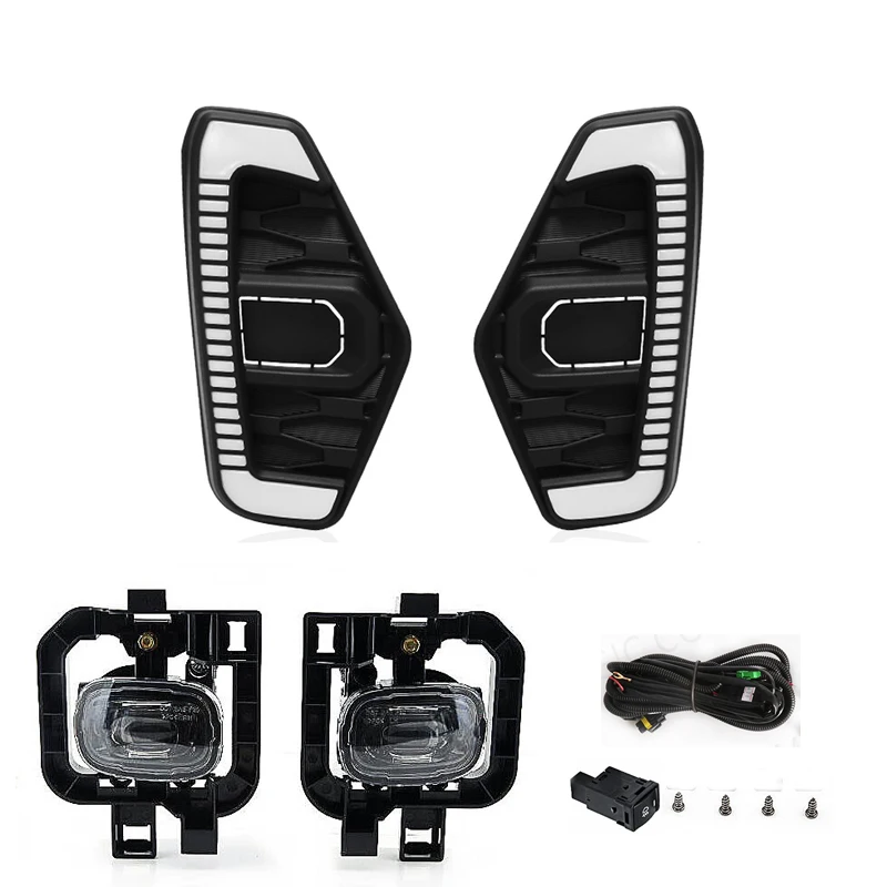 Feux De Jour LED DRL + Antibrouillard Pour Nissan Navara NP300 2015-2020 – Blanc 6000K Super Lumineux
