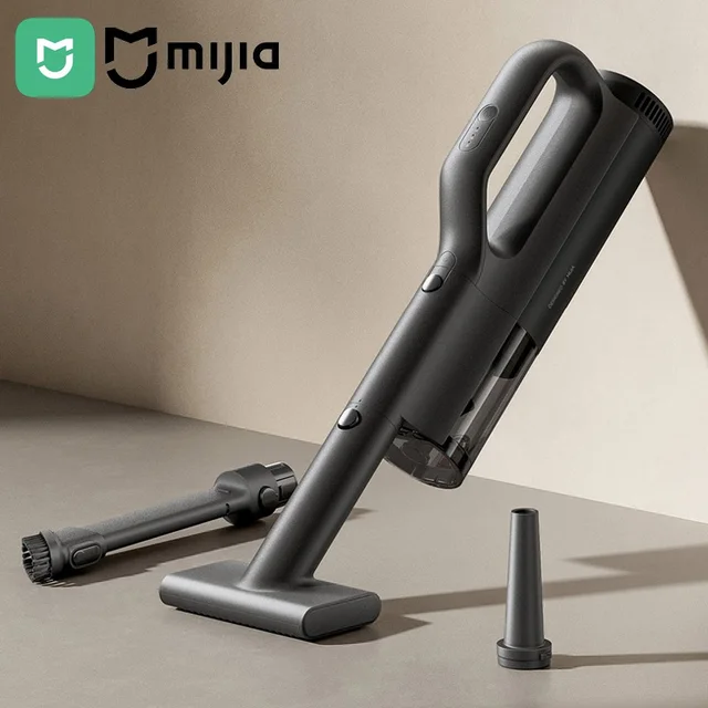Mijia Car Vacuum Cleaner 21kPa Suction Type-C Charging 5-Stage Filtration 2400mAh Home Wireless Vacuum Cleaners Washable 1