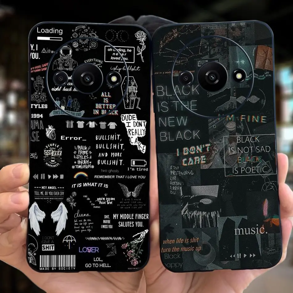 Fashion Moon Pattern Soft Silicone Protective Phone Case Back Cover
