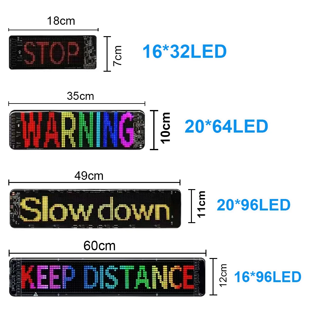 LED panel Devil Eyes LED Matrix Pixel Panel Light for Car DIY Programmable Text Patterns Animations Scrolling Display for Store/Bar/Trucks