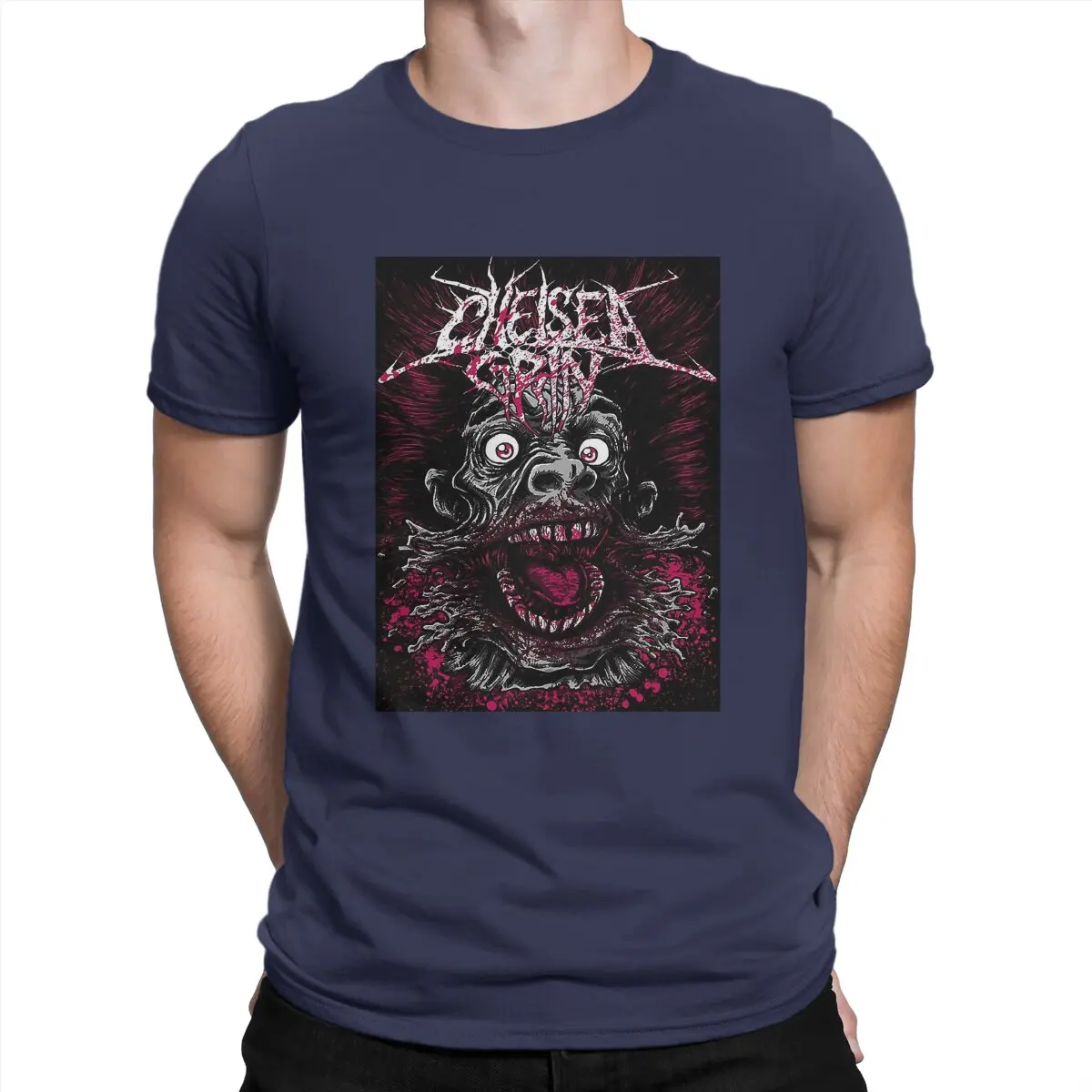 thumbnail image 1 of Camisetas divertidas de álbumes increíbles para hombre, camiseta de algodón de cuello redondo, camiseta de manga corta Chelsea Grin, tallas 4XL, 5XL y 6XL., 1 of 7
