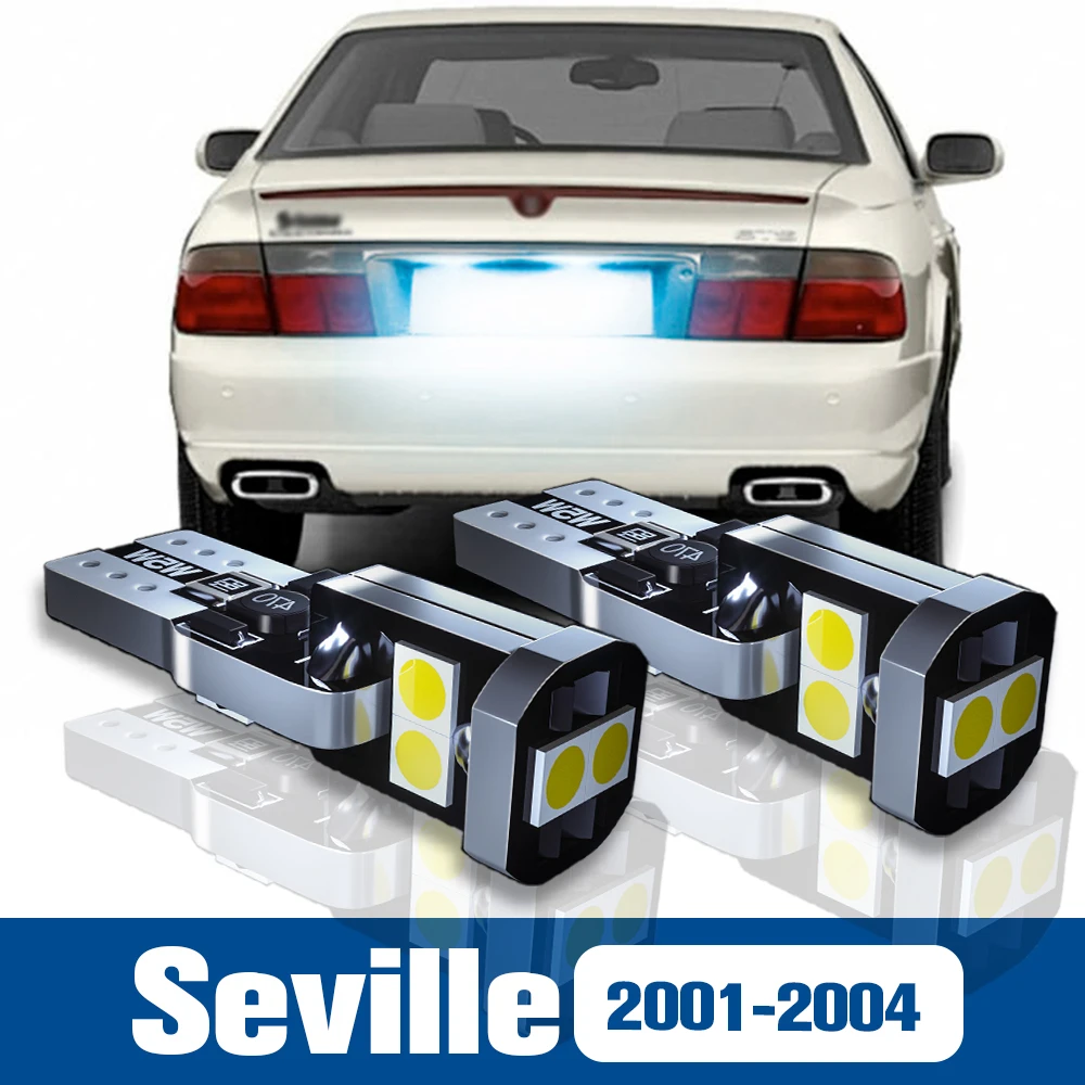 

2pcs LED License Plate Light Lamp Accessories Canbus For Cadillac Seville 2001 2002 2003 2004