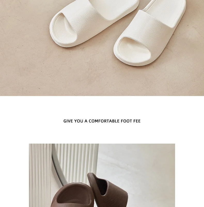 EVA Herren-Sandalen, Flip-Flops, Herren-Hausschuhe, einfarbig, rutschfest, weiche Sohle, bequeme Dusch-Hausschuhe, Outdoor-Paar-Schuhe, Sommer – Detail 6
