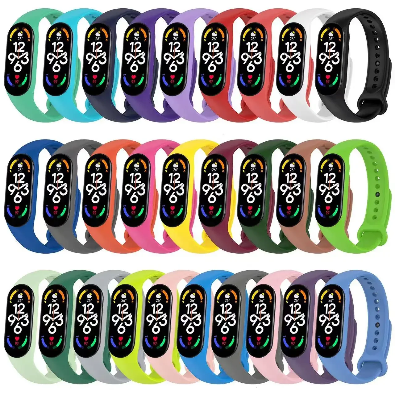 Versatile Sports Silicone Strap - Soft and Durable Wristband Bracelet