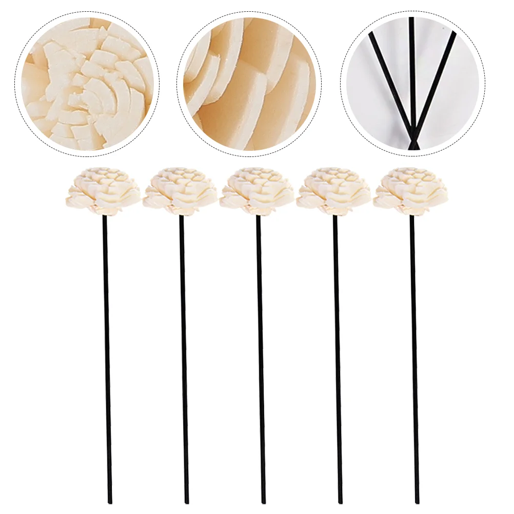 

5 Pcs Essential Oil Rattan Dried Flowers Diffuser Replace Reed Sticks Reeds for