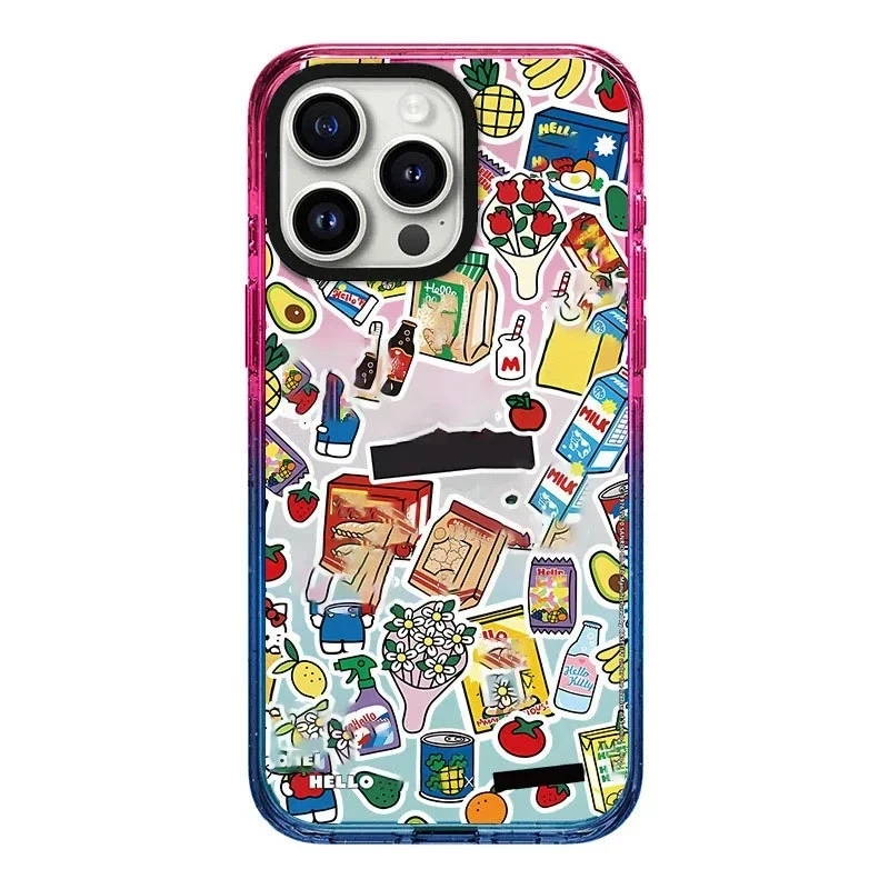 

Cute Cat Bowknot 2.0 Acrylic Colorful Border Phone Case Cover for IPhone 11 12 13 14 15 Pro Max Case for IPhone 14 Pro