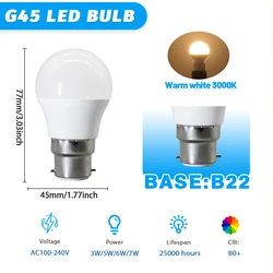 Eco - Friendly Non - Flicker Mini LED Bulb with Adjustable Wattage and Color Temperature Options (AC100 - 240V)