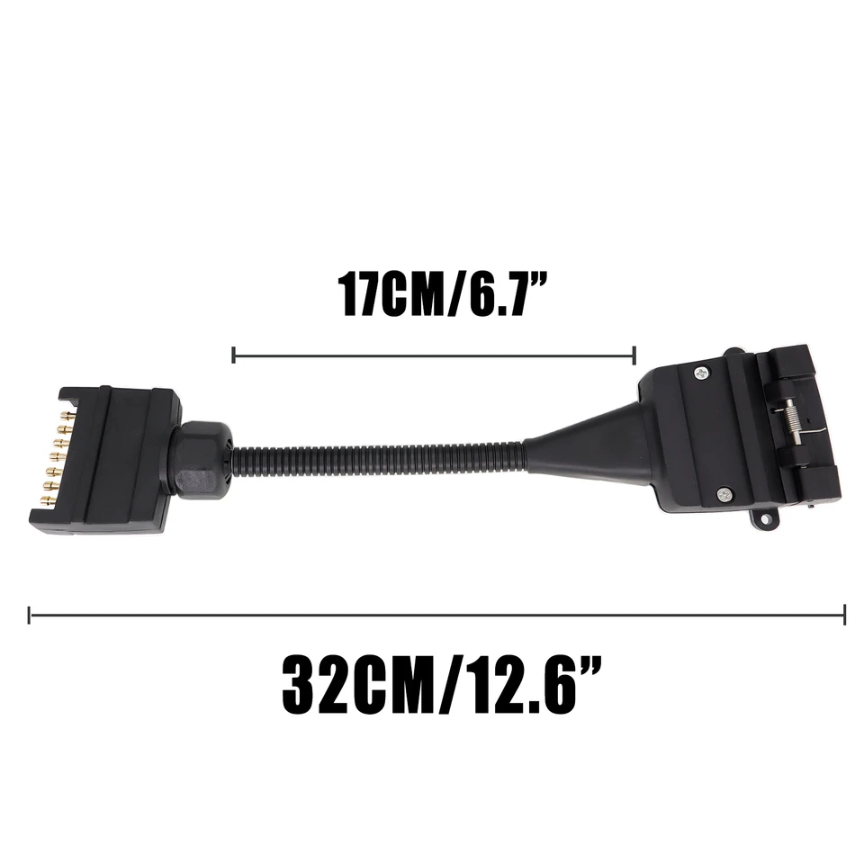 Adattatore Da 7 Pin Rotondo A 4 E 5 Pin Piatto Per Rimorchio – 2 In 1 Impermeabile