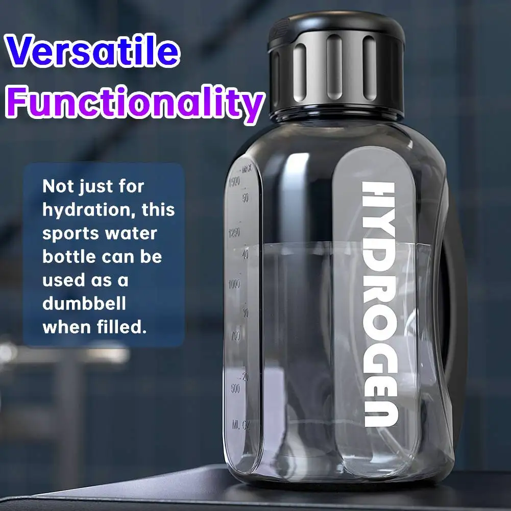 1.5L Hydrogen Water Bottle USB Rechargeable Hydrogen Rich Molecular Water Cup Portable Ionizer Bottle for Home/Gym Fitness