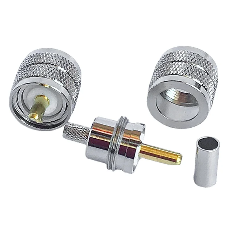 10 pces pl259 macho uhf rg58 sl16 05