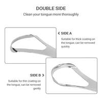 Stainless Steel Tongue Scraper Cleaner Fresh Breath Cleaning Coated Tongue Toothbrush Oral Hygiene Care Tools 3