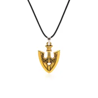 Collier Anime JOJO'S BIZARRE ADVENTURE, Pendentif Flèche en Métal Kujo Jotaro, Chaîne Ras-du-cou, Bijoux Charme, Cadeaux, Colliers 2