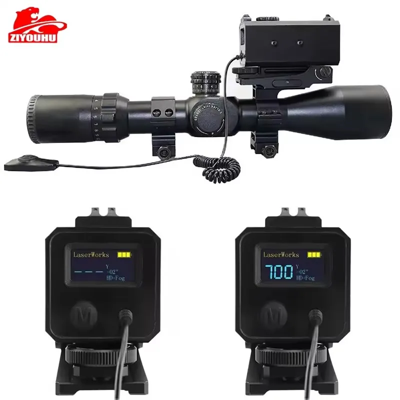 Upgrade Mini Laser Rangefinder with Red Dot for Hunting Shooting Distance Angle Speed MeasureTactical Scope Mounted Range Finder