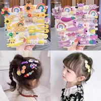 14 / 42Pcs Cartoon Baby Hair Clip Set Flower Fruit Baby Girl Barrettes Bangs Hairpins Kids Hair Accessories 3