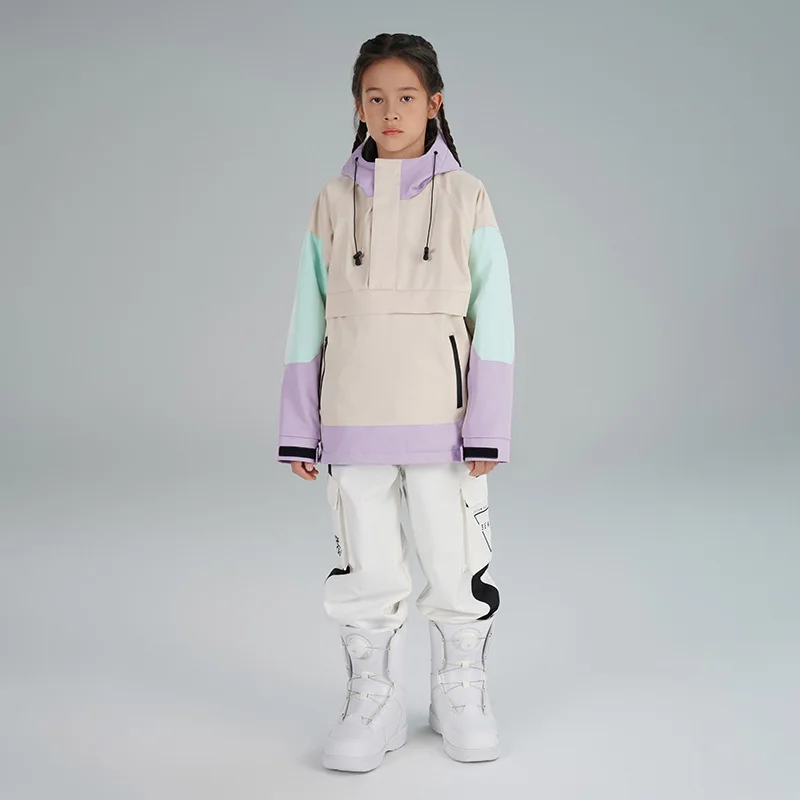 

SEARIPE Kids Ski Suit Set Boy Girl Winter Warm Wear Thermal Clothing Waterproof Snowboard Snow Sweater Trouser Outdoor Children