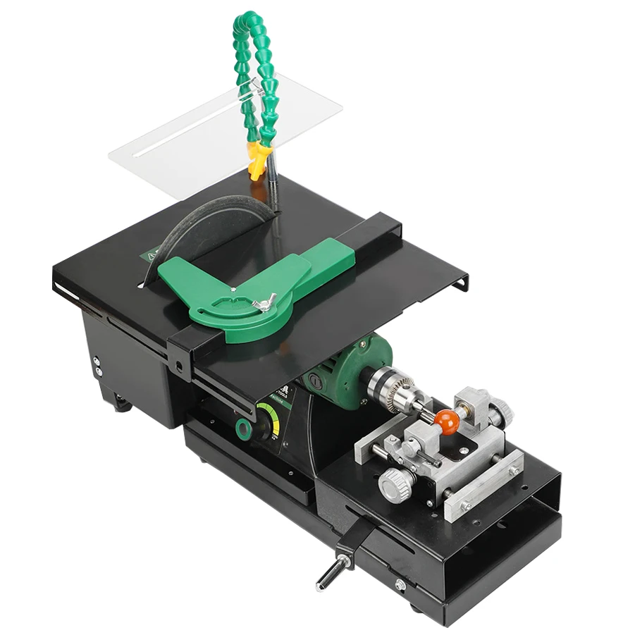 

Bench Buffer Polijstmachine 1950W Mini Sieraden Rock Polijsten Slijpen Buffer Machine, Variabele Snelheid 1000-11019 Rpm
