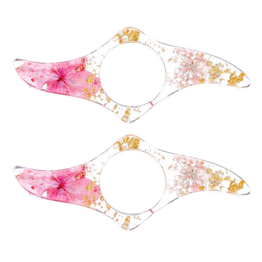 Epoxy Dried Flowers Reading Device Ring Bookmark Flower 1pc Student Reading Creative Book Support floral painting bookmark retro flower bookmark bookmark page holder bookmark holder