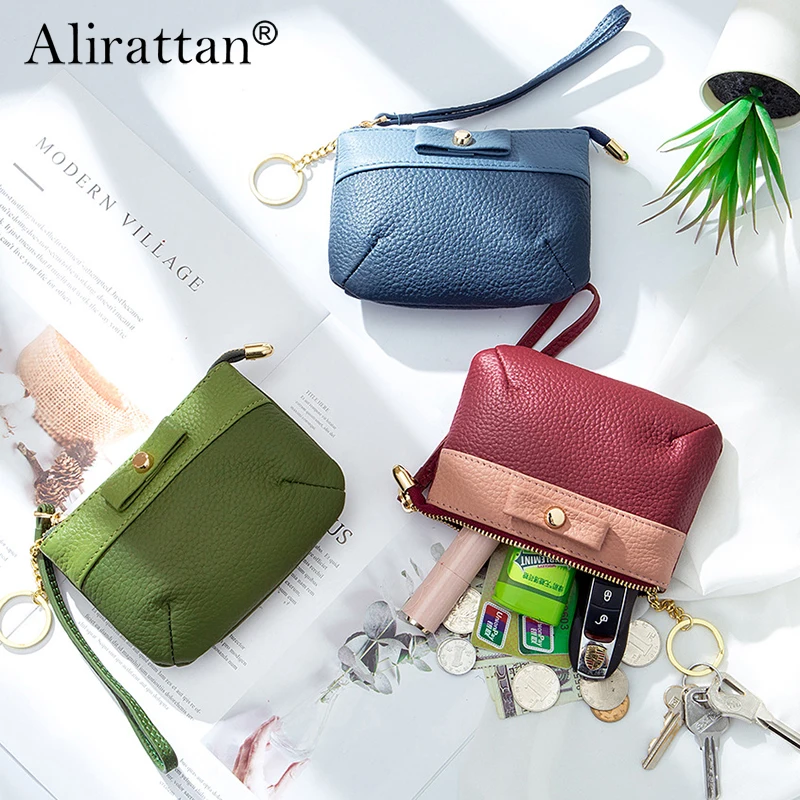 

Alirattan новый кошелек Zero женский ручной Модный женский мягкий кожаный мини темпераментный Портативный кошелек Zero