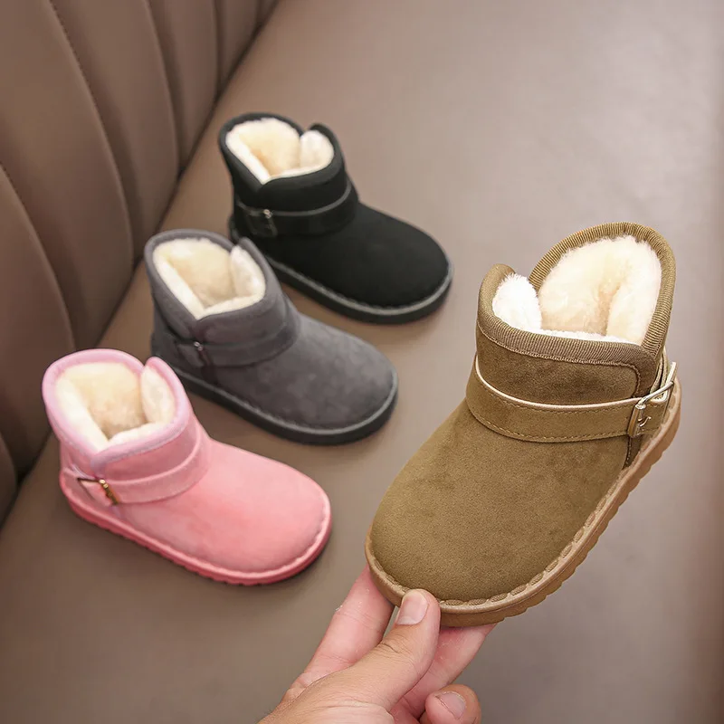 

Girls Boot Fashion Children Casual Shoes Girls Boys Snow Boots Warm Kids Boots Boy Winter Cotton Shoes Sneakers Ботинки Мартин