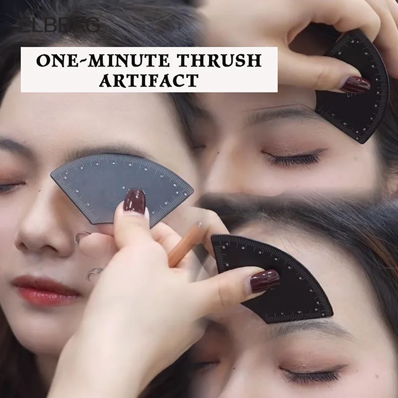 1pc 알루미늄 합금 빠른 그리기 눈썹 디자인 눈금자 Microblading MappingTool 쉐이핑 영구 화장 DrawingGuide 눈금자 문신