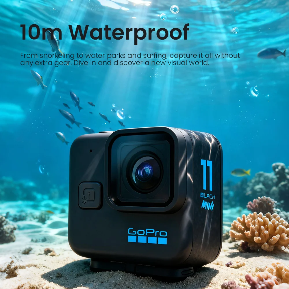 고프로 HERO11 블랙 미니 액션 카메라 5.3K 60 4K 120 프로페셔널 스포츠 카메라 24.7MP 헬멧 카메라 아웃도어 어드벤처용
