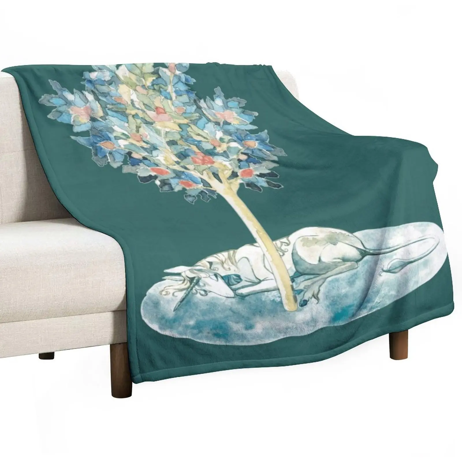 

The last unicorn always dreaming medieval inspired design Throw Blanket Comforter Blanket Decorative Sofa Blanket