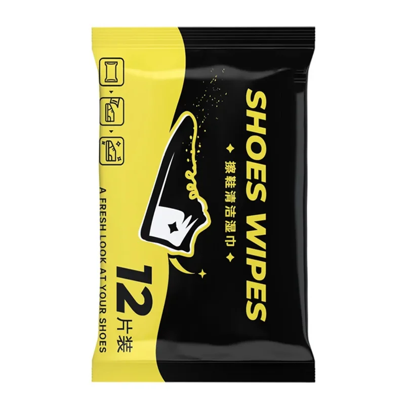 12/30/80Pcs/Bag Disposable Shoe Wipes Small White Shoe Artifact Cleaning Tools Care Shoes Useful Fast Scrubbing Quick Clean Wipe 6