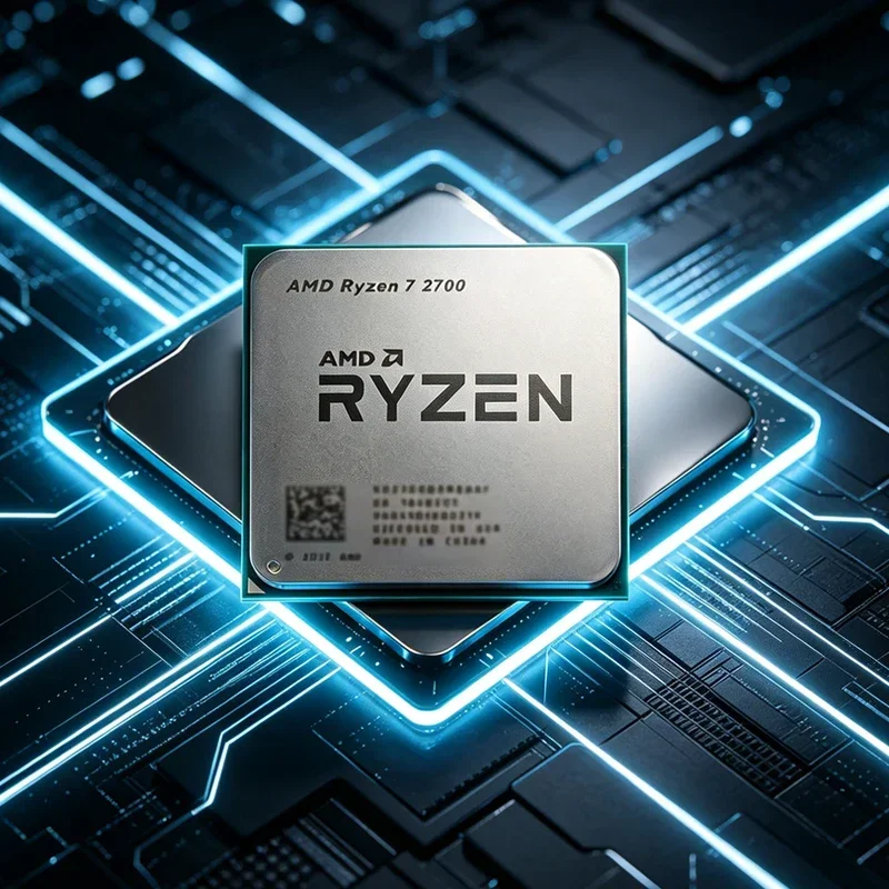 AMD 라이젠 7 2700 프로세서 8코어 16스레드 3.2GHz 기본 속도 4.1GHz 최대 부스트 속도 AM4 소켓 16MB L3 캐시 12nm 65W TDP 데스크탑 CPU
