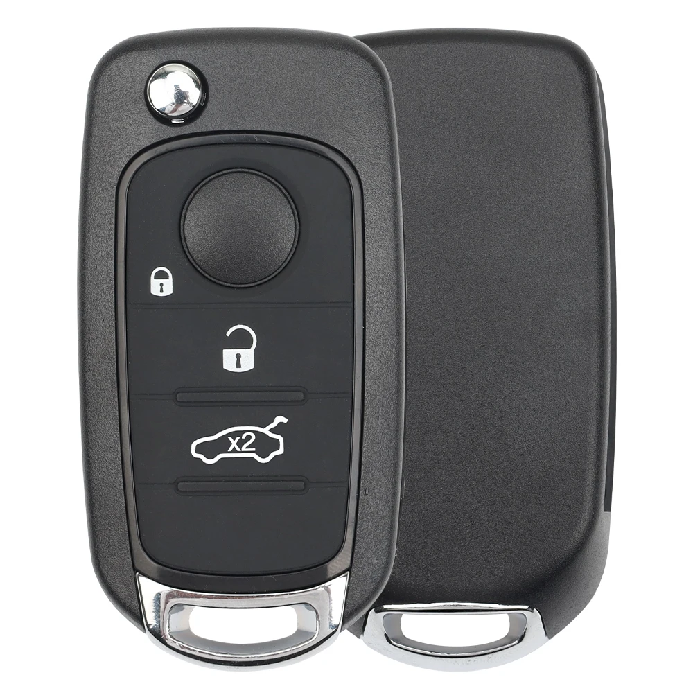 Xuri 3/4 Button Remote Car Key FSK433.92MhzMQB Megamos AES ID48 / 4A Chip for Fiat 500X Egea Tipo SIP22 Blade