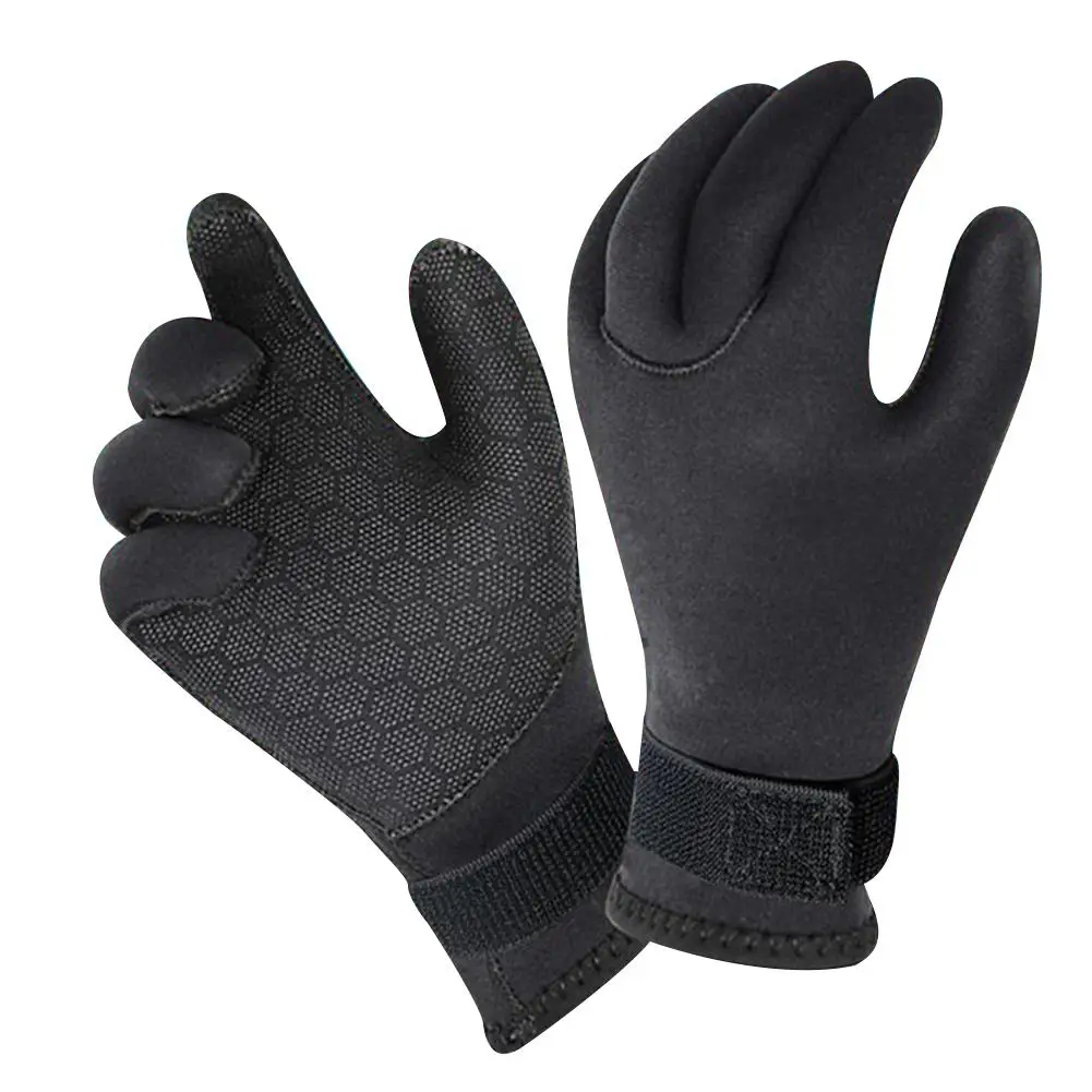 1 Pair 5mm Men Women Diving Gloves Non-slip Anti-scratch Mittens Diving Equipment For Snorkeling Paddling Surfing Wholesale winter touch screen women men warm skiing cashmere knit mittens full finger weave glove guantes adult thick luvas