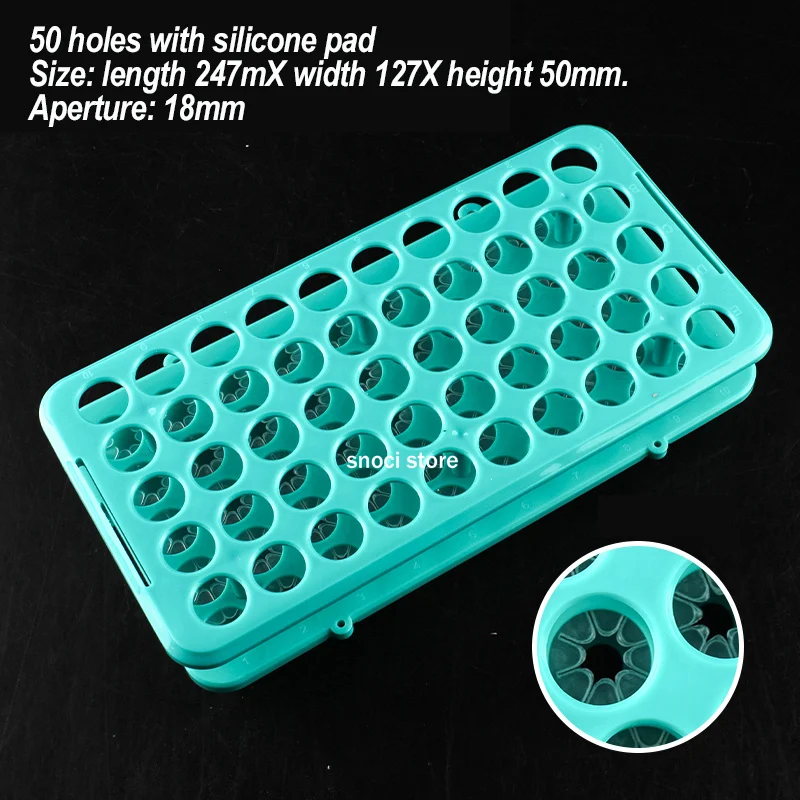 25/50pcs Plastic Layers Lab Test Tube Rack Holder Centrifugal Pipe