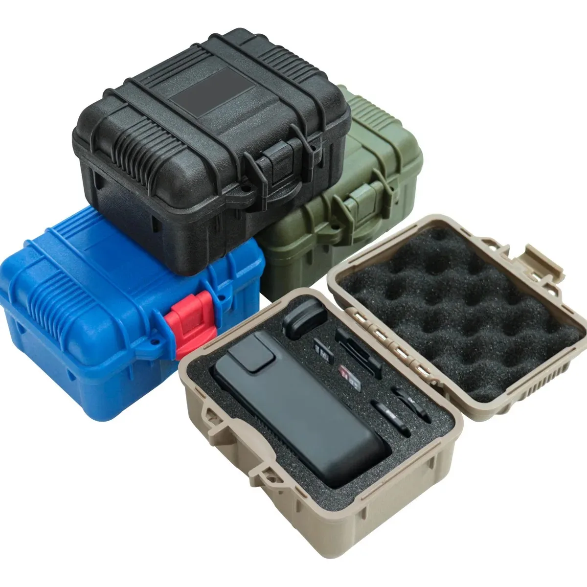 충격 방지 폼이 포함된 1개 박스 - 일부 깨지기 쉬운 물품, 카메라, 쌍안경, 소형 도구의 야외 보관에 사용할 수 있습니다.