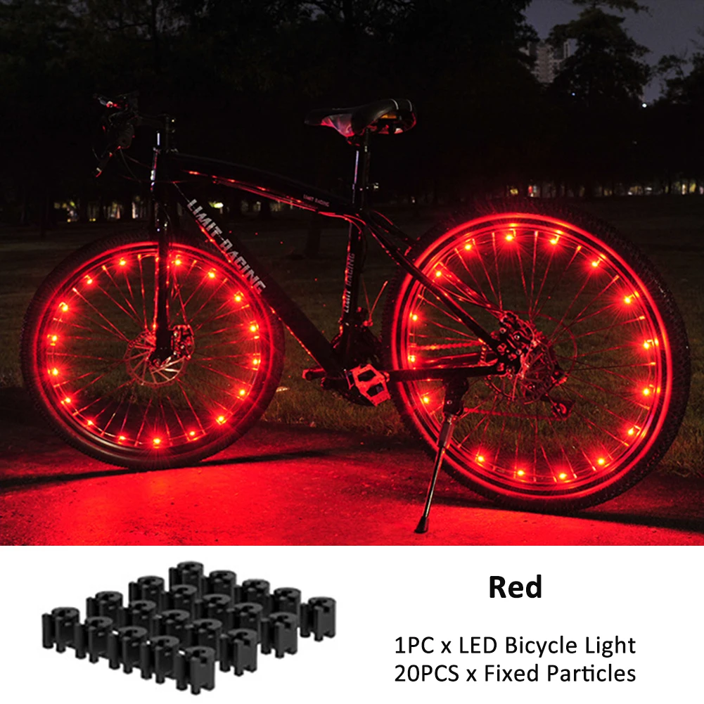 Éclairage Dextérieur Pour Vélo, Lumière Pour Roue De Vélo Vtt Et Vélo De  Route, Lumière Led Résistante À L'eau, Lampes D'avertissement Pour Rayons,  Accessoires D'éclairage Pour Vélo