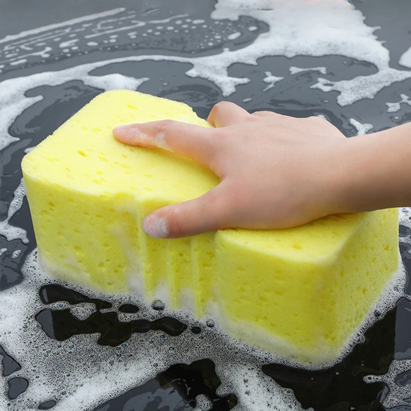 Auto Cleaning Sponge Brush Car Wheel Tire Wash Wipe Water Suction Wax Polishing Tyre Tools