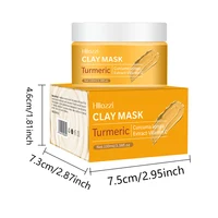Turmeric  Clay Mask Deep Cleansing Facial Improves Dark Spots Acne Hydrating Skin Care Tightens Skin Evens Skin Tone 3
