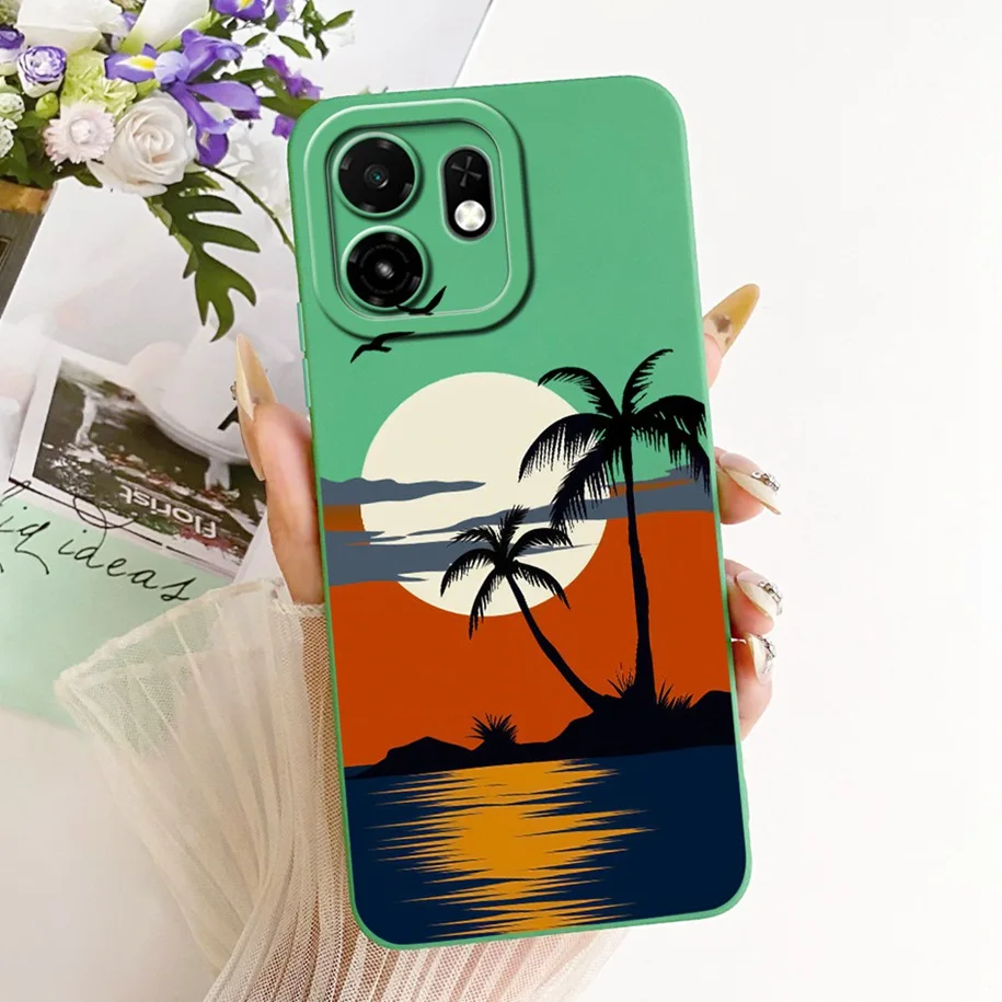 Luxury Painted Soft Silicone Phone Case with Camera Protection - Pretty Girls Design