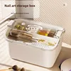Nail art tool storage box Large capacity dust-proof jewelry sorting box Eyebrow pencil lipstick storage box 2