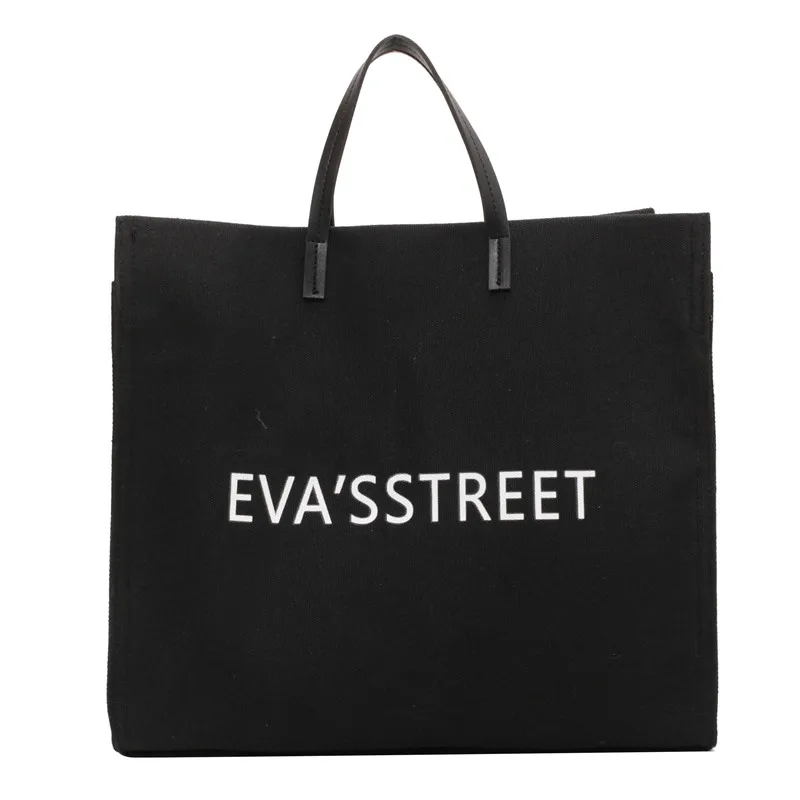 

Women Fashion Canvas Handbags Solid Color Shopping Vintage Messenger Bags Large Capacity Shoulder Bag Casual Tote