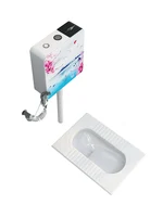 ~LP Household Ceramic Squatting Pan Potty Chair Type Flushing Cistern Whole Set Bathroom Deodorant Bedpan Urinal Squat Toilet 2