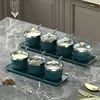 Seasoning Storage Box Condiment Bottles Pepper Sugar Container Bowl Salt Shaker Jars Sesame Bottle with Lid Kitchen Accessories 1