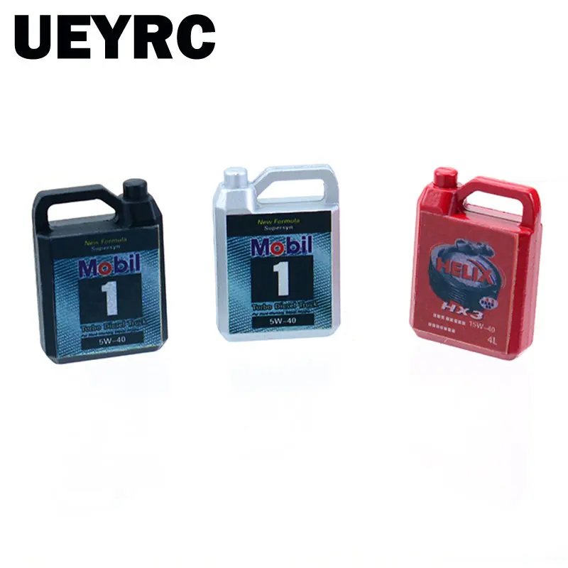 Rc Crawler Car Metal Mini Oil Drum Serbatoio Carburante Simulato Decorare Per 1/10 Trx4 Defender Bronco Axial Scx10 Ii 90046 Rc4Wd D90 Toy