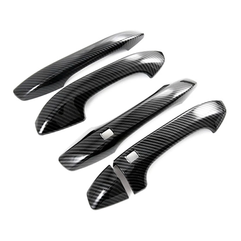 

5 шт., сменные накладки на дверные ручки автомобиля из углеродного волокна для Kia K5 2020 -2023