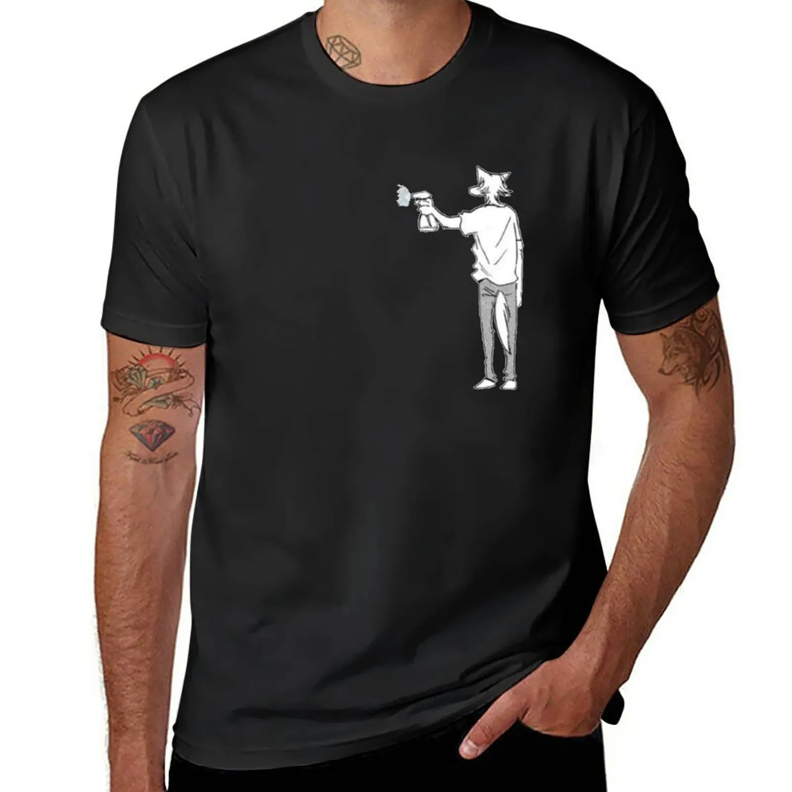 

Beastars Legosi spray T-Shirt customizeds cute tops vintage clothes mens graphic t-shirts