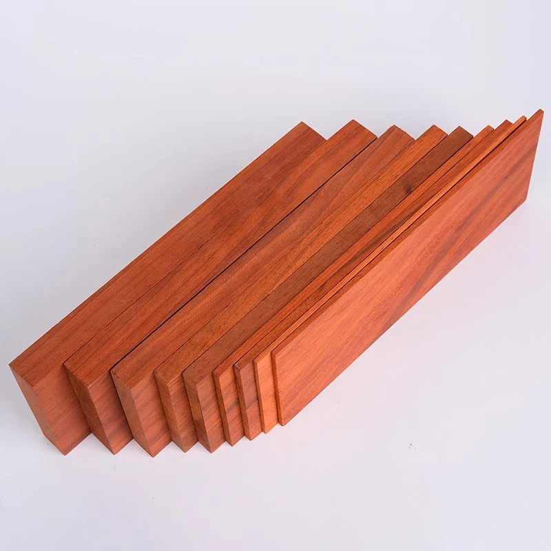 Handcrafted African Red Rosewood Solid Wood Board for DIY Carving and Box Making