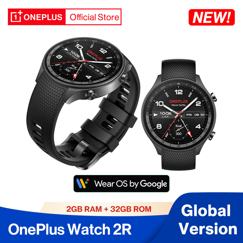 New OnePlus Watch 2R Global Version Smart Watch 1.43â AMOLED Snapdragon W5 Chipset Up to 100h Battery Life Google Wear OS 4 NFC