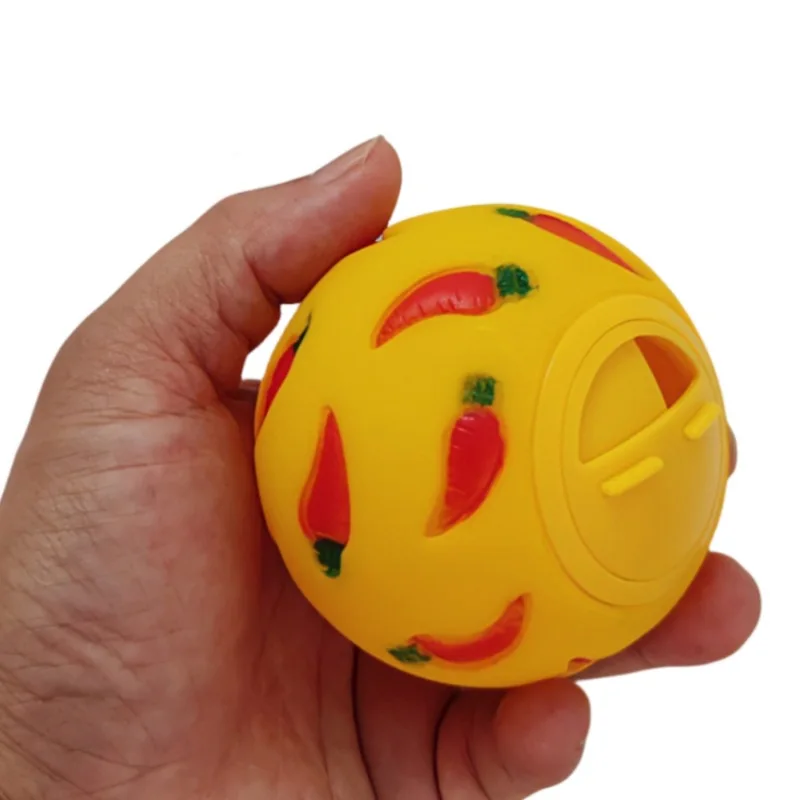Rabbit Treat Ball Pet Slow Feeder Interactive Bunny Toy Snack Toy Ball Bite Resistant Feeding Toys Kitty Guinea Pig Cat Supplies