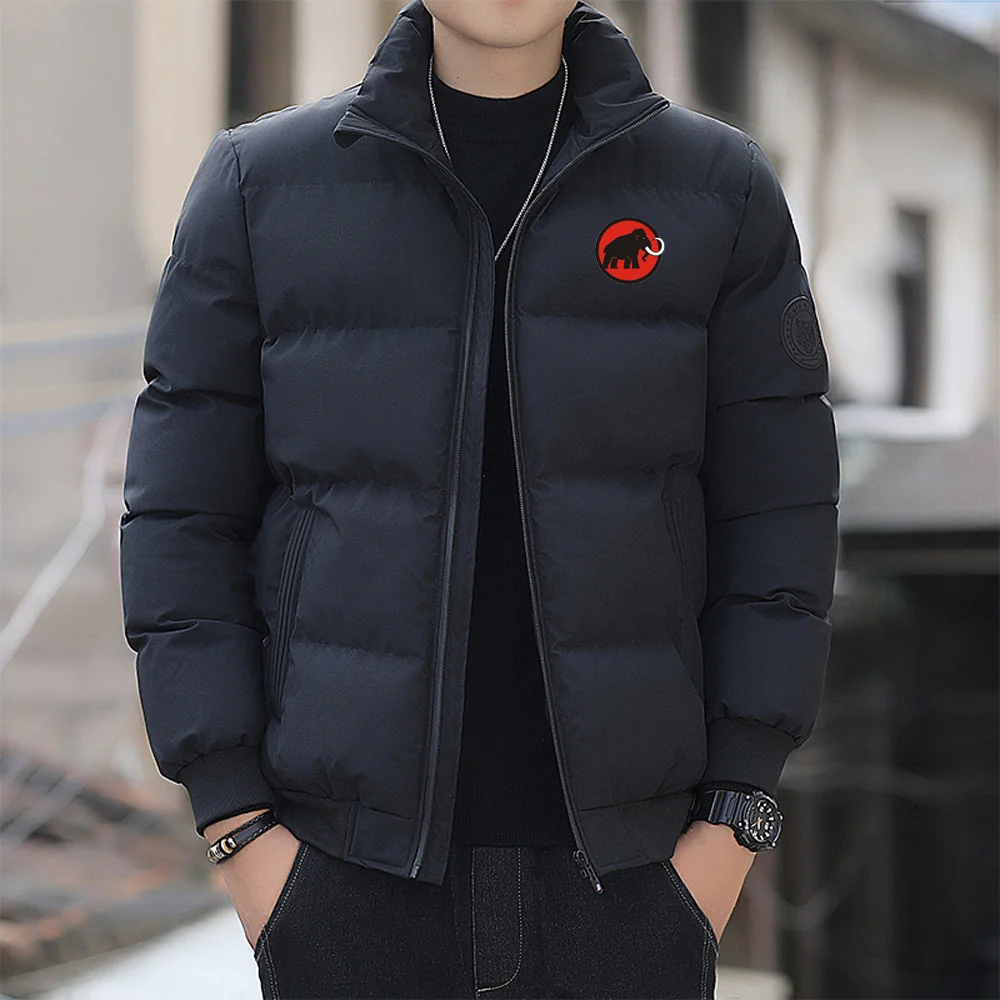 

2023 Stand Collar Coats Autumn Jacket Men Cotton Padded Jacket Korean Fashion Streetwear Casual Jacket Men Fashion Clothing